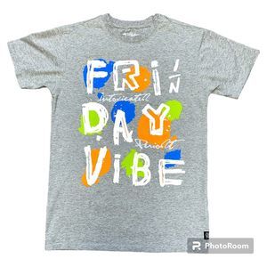 Bleecker & Mercer Men's Graphic‎ Print & Embroidery Accent T-shirt Size S Friday